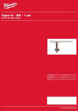 MILWAUKEE Klíč ke sklíčidlu 4932319995 A4 PDF