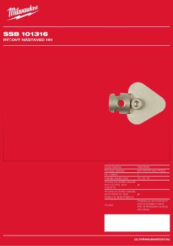 MILWAUKEE Malý lopatkový nástavec pro spirály 10, 13, 16 mm 48532683 A4 PDF