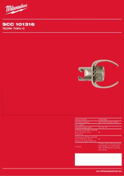 MILWAUKEE Malá řezná hlavice ve tvaru C pro spirály 10, 13 a 16 mm 48532684 A4 PDF