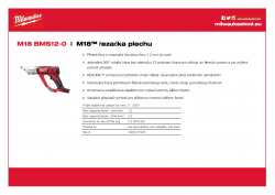 MILWAUKEE M18 BMS12 M18™ řezačka plechu 4933447925 A4 PDF