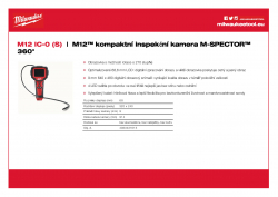 MILWAUKEE M12 IC M12™ kompaktní inspekční kamera M-SPECTOR™ 360° 4933431615 A4 PDF