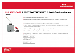 MILWAUKEE M18 BPFP-CCST M18™ SWITCH TANK™ 15 l nádrž na kapaliny na beton 4933471371 A4 PDF