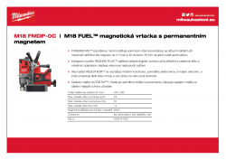 MILWAUKEE M18 FMDP M18 FUEL™ magnetická vrtačka s permanentním magnetem 4933451636 A4 PDF
