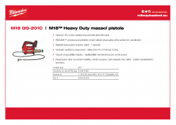 MILWAUKEE M18 GG M18™ Heavy Duty mazací pistole 4933440490 A4 PDF