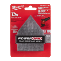 MILWAUKEE síťovaný brusný papír zrnitost 180 pro M12 FDSS 48805180
