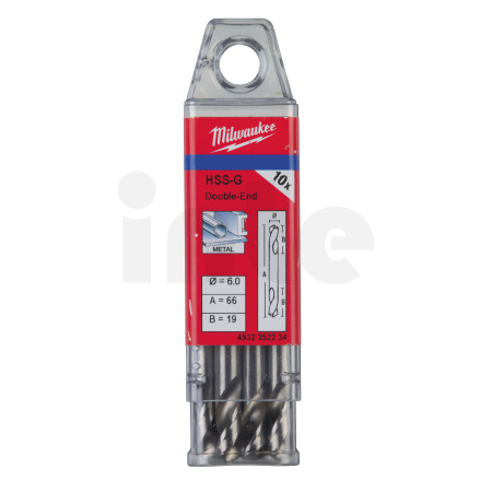 MILWAUKEE HSS-Ground Drills Double Ended / 10 pack 4932352234