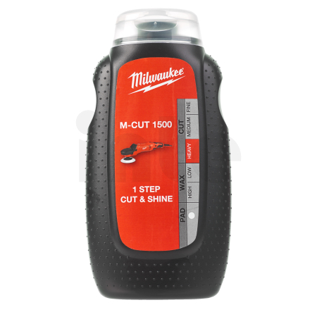 MILWAUKEE Leštící přípravek M-Cut 1500 (250 ml). Leštěnka s hrubým zrnem 1500 pro odstranění hlubokých škrábanců bez poškození l