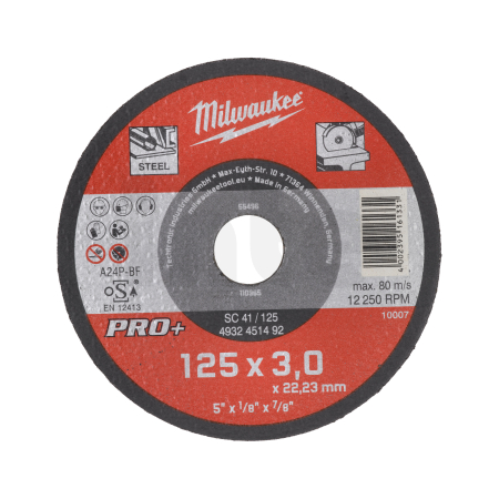 MILWAUKEE CutWSC 41/125X3 PRO+ řezný kotouč - 1ks 4932451492