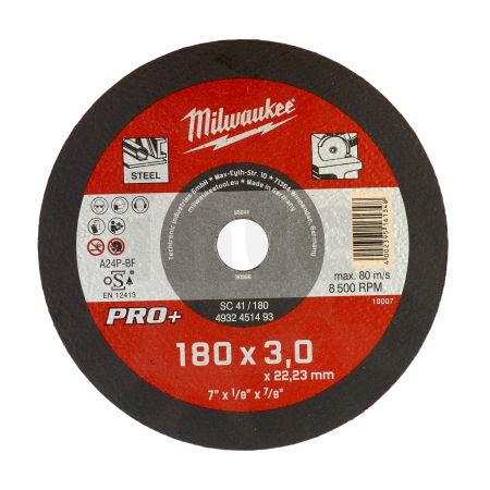MILWAUKEE CutWSC 41/180X3 PRO+ řezný kotouč - 1ks 4932451493