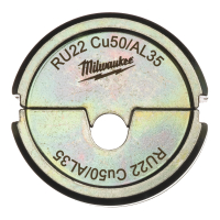 MILWAUKEE Krimpovací čelisti RU22 Cu50/AL35 4932451782