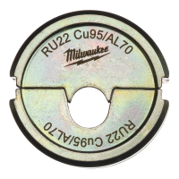 MILWAUKEE Krimpovací čelisti RU22 Cu95/AL70 4932451784
