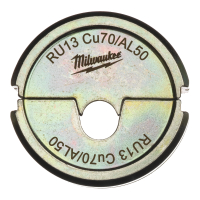 MILWAUKEE Krimpovací čelisti RU13 Cu70/AL50 4932459486