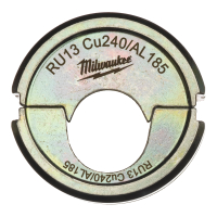 MILWAUKEE Krimpovací čelisti RU13 Cu240/AL185 4932459491