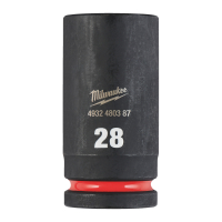 MILWAUKEE Průmyslové hlavice Shockwave 3/4" HEX 28mm dlouhé 4932480387