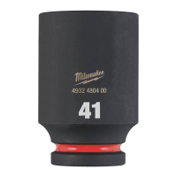 MILWAUKEE Průmyslové hlavice Shockwave 3/4" HEX 41mm dlouhé 4932480400