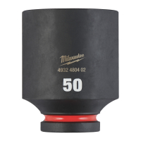 MILWAUKEE Průmyslové hlavice Shockwave 3/4" HEX 50mm dlouhé 4932480402