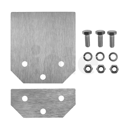 MILWAUKEE Náhradní list pro 4932352919 o tloušťce 1 mm 100x110 mm / upevňovací deska 98x54x1 mm / 3 x šrouby M8x20, 3 x matice M