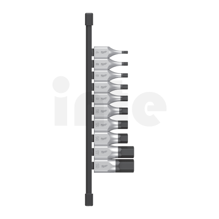 MILWAUKEE ½″ sada nástrčných metrických klíčů Hex 10 ks 4932480853