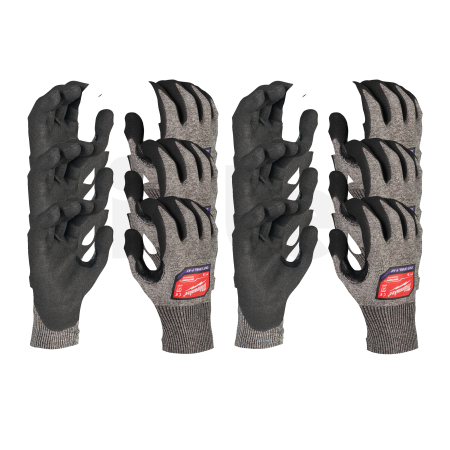 MILWAUKEE Velké baleni protipořezových rukavic tř. F 10/XL 12 ks 4932492048