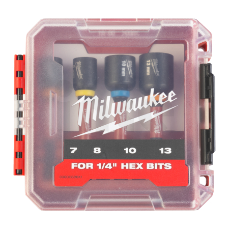 MILWAUKEE Sada magnetických nástrčných klíčů SHOCKWAVE IMPACT DUTY 7,8,10,13 mm 4932492445
