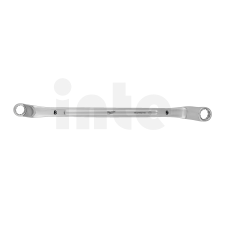 MILWAUKEE Vyhnutý oboustranný očkový klíč 8x9mm 4932492740