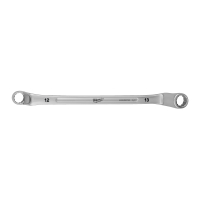 MILWAUKEE Vyhnutý oboustranný očkový klíč 12x13mm 4932492743