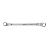 MILWAUKEE Vyhnutý oboustranný očkový klíč 16x17mm 4932492745