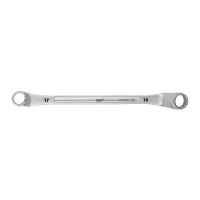 MILWAUKEE Vyhnutý oboustranný očkový klíč 17x19mm 4932492746