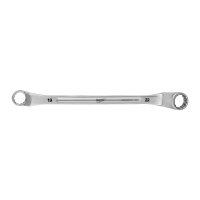 MILWAUKEE Vyhnutý oboustranný očkový klíč 19x22mm 4932492748