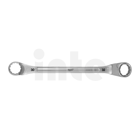 MILWAUKEE Vyhnutý oboustranný očkový klíč 30x32mm 4932492756