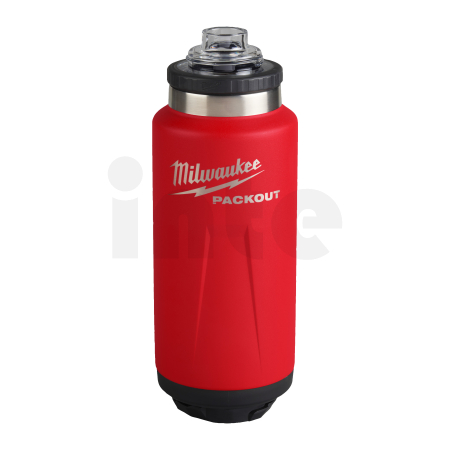 MILWAUKEE Packout™ láhev 1065 ml s víčkem - červená 4932493467