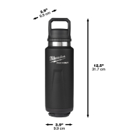 MILWAUKEE Packout láhev s víčkem 1065 ml - černá 4932493468