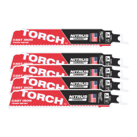 MILWAUKEE pilové plátky TCT TORCH NITRUS 150 x 10, 5 ks, 48006551