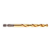 MILWAUKEE HSS-TiN Red Hex 7 mm - 1 ks 48894717