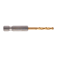 MILWAUKEE HSS-TiN Red Hex 3 mm - 2 ks 48894763
