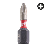 MILWAUKEE Šroubovací bity ShW PH1 25mm - 2ks 4932430850