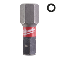MILWAUKEE Šroubovací bity ShW Hex8 25mm - 2ks 4932430898