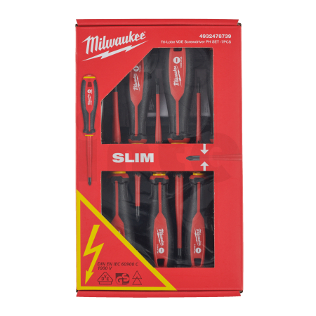 MILWAUKEE Šroubovák Tri-Lobe VDE PH sada - 7 ks 4932478739