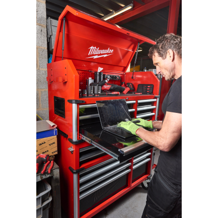 MILWAUKEE SRC46-1 46" / 117 cm vysokokapacitní dílenská ocelová skříň s 10 zásuvkami 4932478853