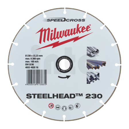 MILWAUKEE Diamantový kotouč STEELHEAD 230mm - 1ks 4058546413835