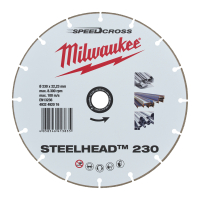 MILWAUKEE Diamantový kotouč STEELHEAD 230mm - 1ks 4058546413835