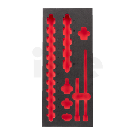 MILWAUKEE Náhradní pěna pro sadu průmyslových hlavic 3/8", rozměr 417x177 mm 4932493387