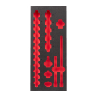 MILWAUKEE Náhradní pěna pro sadu průmyslových hlavic 3/8", rozměr 417x177 mm 4932493387