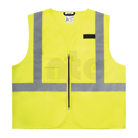 MILWAUKEE Pracovní vesta s vysokou viditelností žlutá 4XL/5XL 4932493997