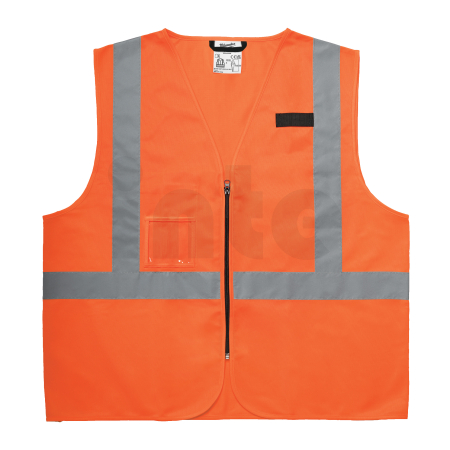 MILWAUKEE Pracovní vesta s vysokou viditelností oranžová 4XL/5XL 4932498001