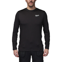 MILWAUKEE WORKSKIN CWB LS BL L spodní triko do chladného počasí s dlouhým rukávem černé, velikost L 4932498285