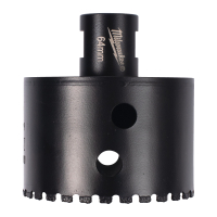 MILWAUKEE Vrták do obkladů a dlažby Diamond Max Ø 64 mm s upínáním M14, 1 ks 4932498360