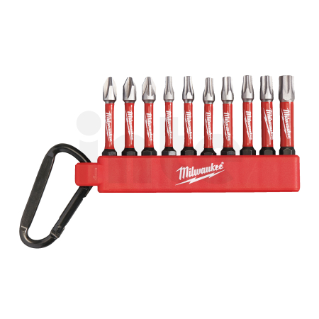 MILWAUKEE SHOCKWAVE IMPACT DUTY Sada bitů s karabinou, 10 ks, 4932480941