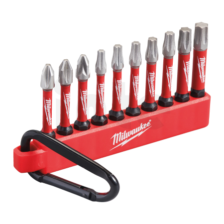 MILWAUKEE SHOCKWAVE IMPACT DUTY Sada bitů s karabinou, 10 ks, 4932480941