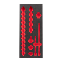 MILWAUKEE Náhradní pěna pro sadu průmyslových hlavic 3/8", rozměr 417x177 mm 4932493387